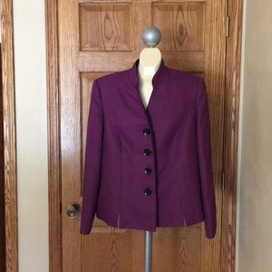 Le Suit Purple & Black Jacket